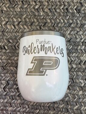 Boilermakers White Insulated Wine Tumbler